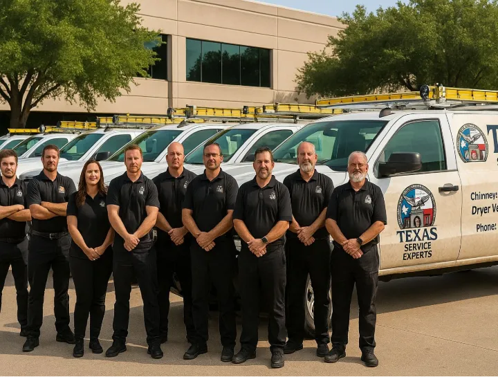Texas Service Experts technicians on site